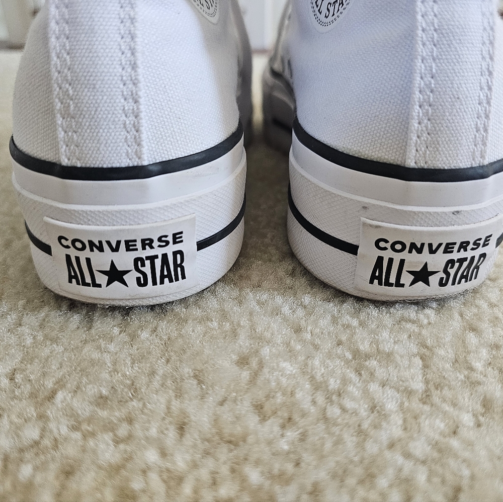 Converse Kids White All Star Shoes